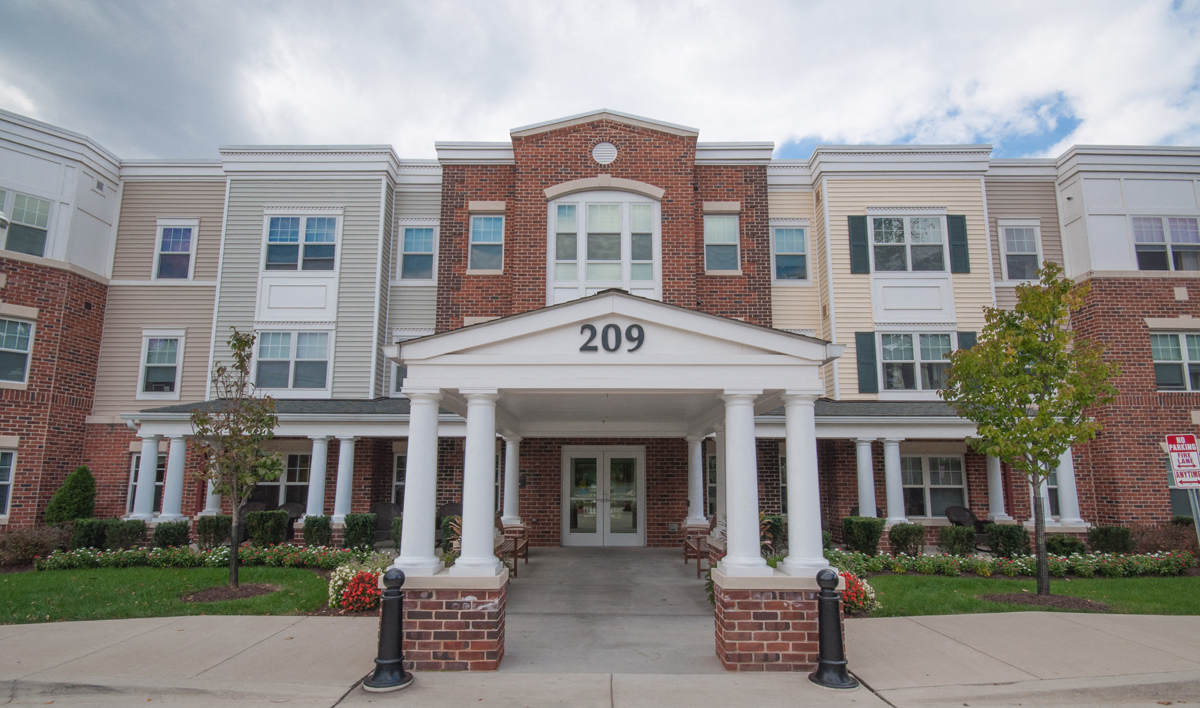 Victory Court Senior Apartments Building Entrance